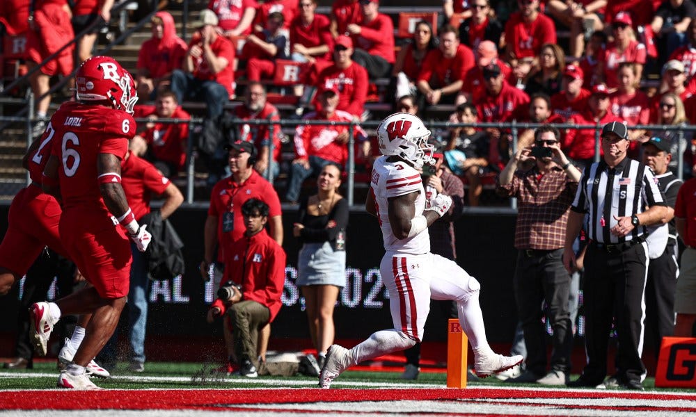 Badgers running back Tawee Walker stats career performance vs Rutgers