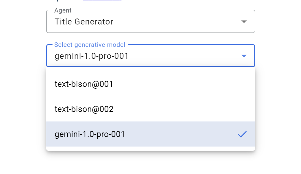 Google’s AI agent builder example. Google’s AI agent builder example.
