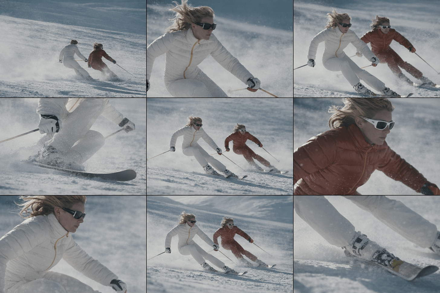 Generate a cohesive 3×3 cinematic contact sheet, as if selected from a single roll of film documenting one emotional moment from multiple viewpoints. No visible borders or margin between the grid images. Study the uploaded image carefully and fully internalize the scene: the subject’s appearance, clothing, posture, emotional state, and the surrounding environment. Treat this moment as a single frozen point in time. Set from multiple distances and angles, without changing anything about the subject or location. All images must clearly belong to the same scene, captured under the same lighting conditions, weather, and atmosphere. Nothing in the world changes — only the camera position and framing evolve. Across the sequence: Wider views should emphasize space and atmosphere Mid-range views should emphasize posture and emotional context Close views should isolate feeling and detail Perspective shifts (low and high angles) should feel purposeful and cinematic, not decorative Depth of field must behave naturally: distant views remain mostly sharp, while closer frames introduce shallow focus and gentle background separation. No text, symbols, signage, watermarks, numbers, or graphic elements may appear anywhere in the images.