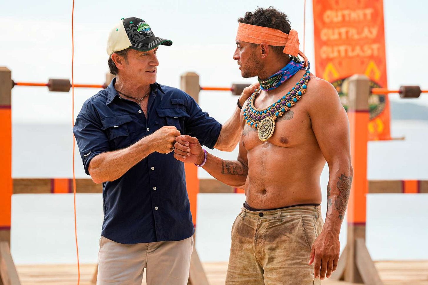 Joe Hunter and Jeff Probst on Survivor 48