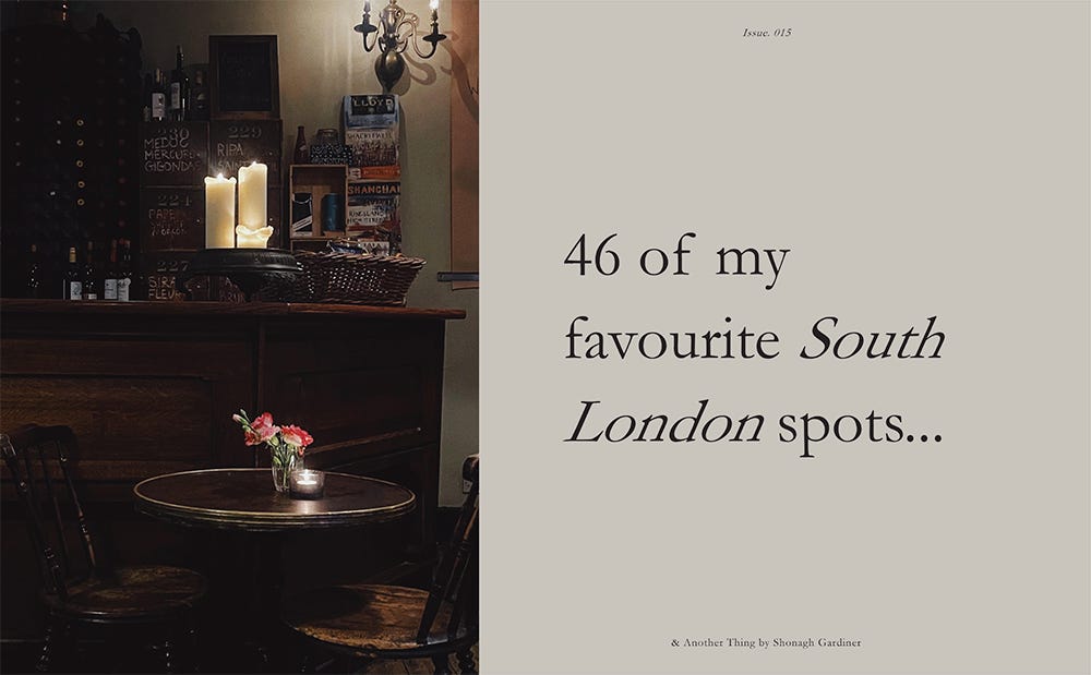 46 of my Favourite South London Spots