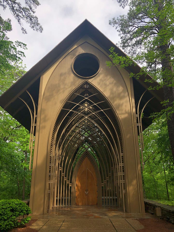 The Cooper Chapel and the Crystal Bridges Museum