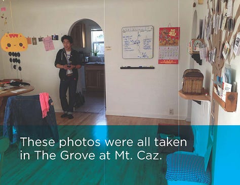 Multiple images of the same room transformed for different events.