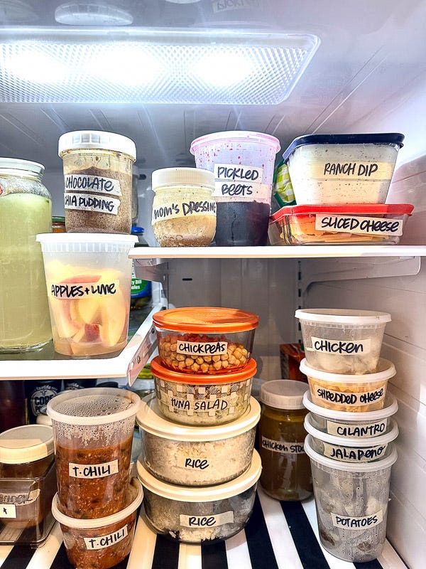 Shutterbean Meal Prep - inside Tracy Benjamin's fridge