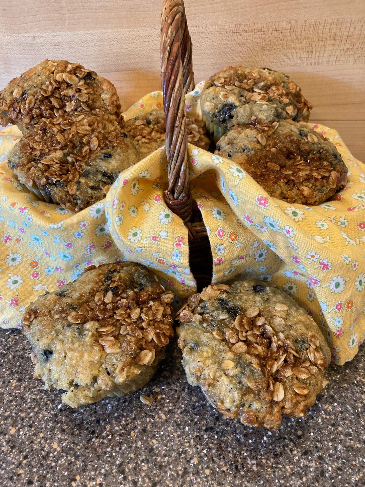 a basket of delicious gluten-free farmhouse muffins from scratch a basket of delicious gluten-free farmhouse muffins from scratch