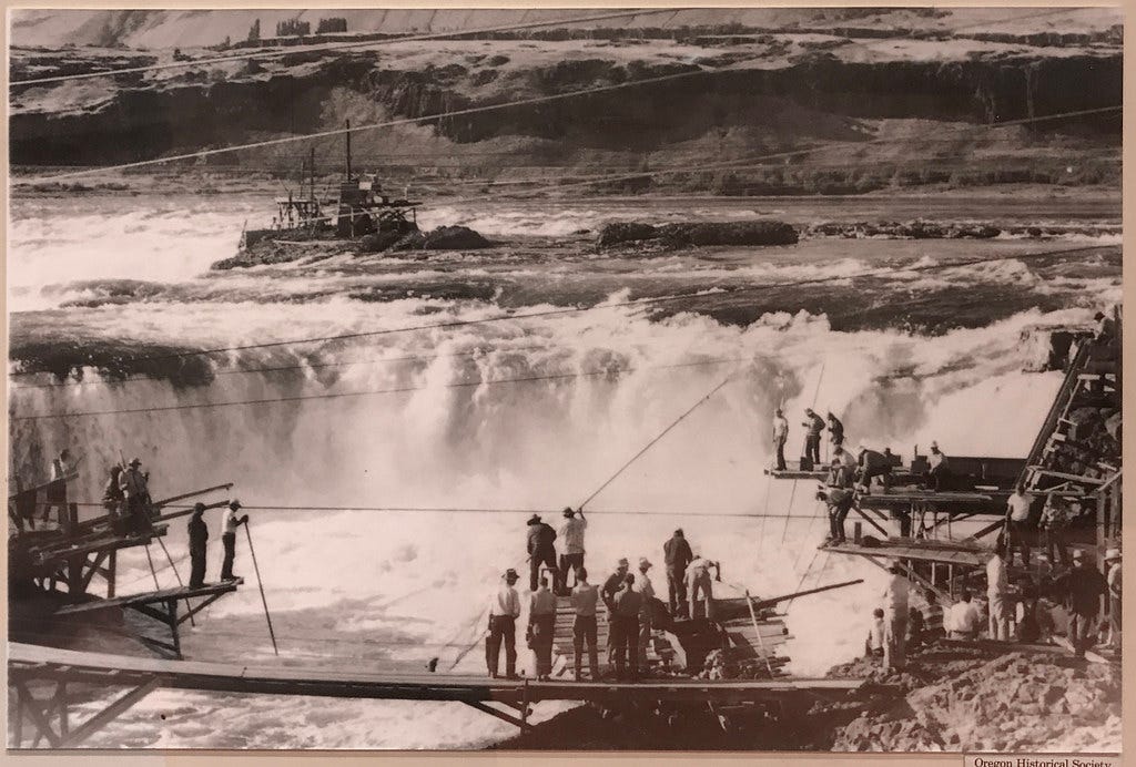 Native Americans at Celilo Falls Native Americans at Celilo Falls