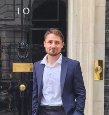 Three separate photos of individuals in the team.