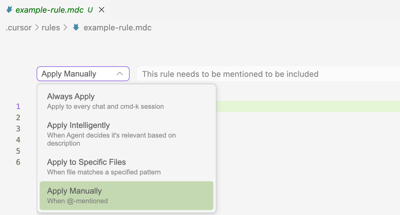 Cursor Rule Types Cursor Rule Types