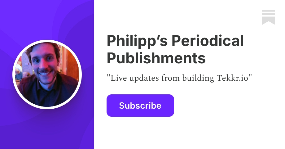 Philipp’s Periodical Publishments | Substack