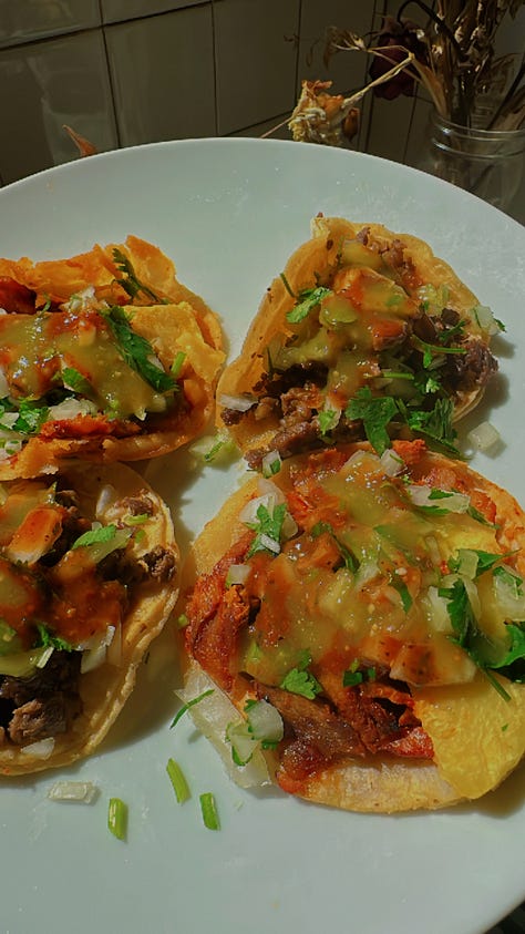 Enchiladas and pupusas. Al pastor and carne asada tacos. Jollof rice with stew and plantains, the correct way.