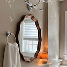 Before & After: Hand Painting My Guest Bathroom