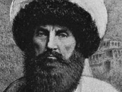 Shāmil, detail of a lithograph by V.F. Timm, 1859