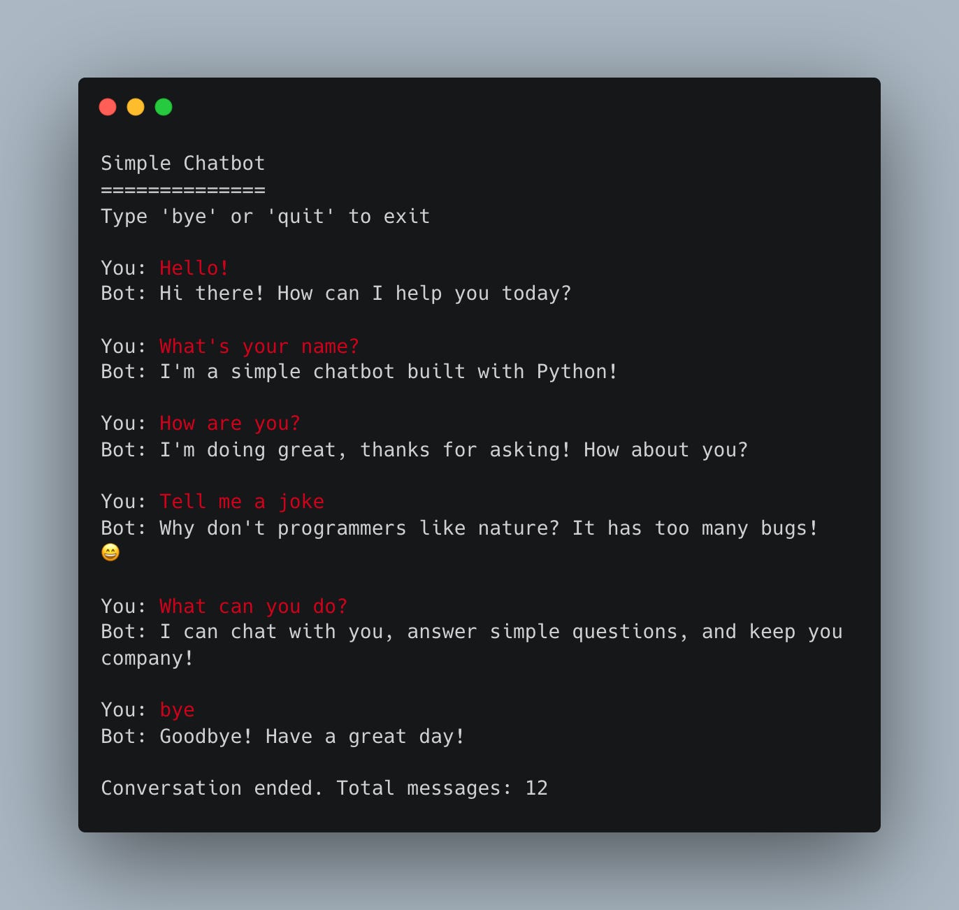 Build a Private Local AI Chatbot: Day 1 - Rule Based Chatbot