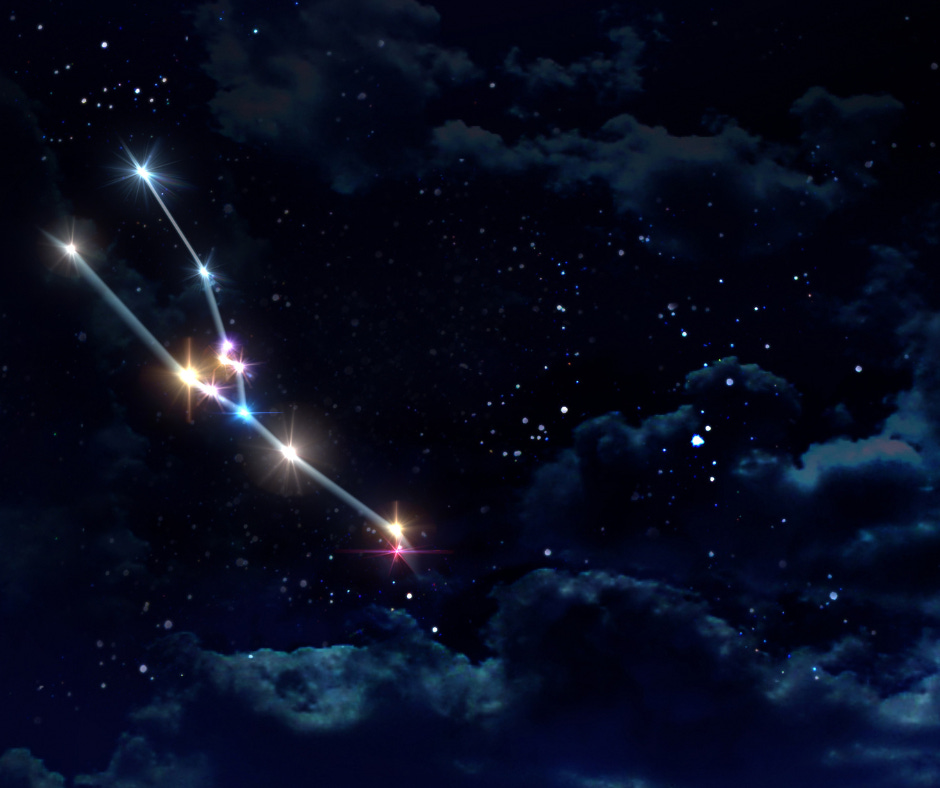 Taurus astrological sign - New Moon - nightsky and constellation