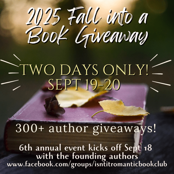 2025 fall into a book giveaway: Two Days Only Sept 19-20, 300+ author giveaways!