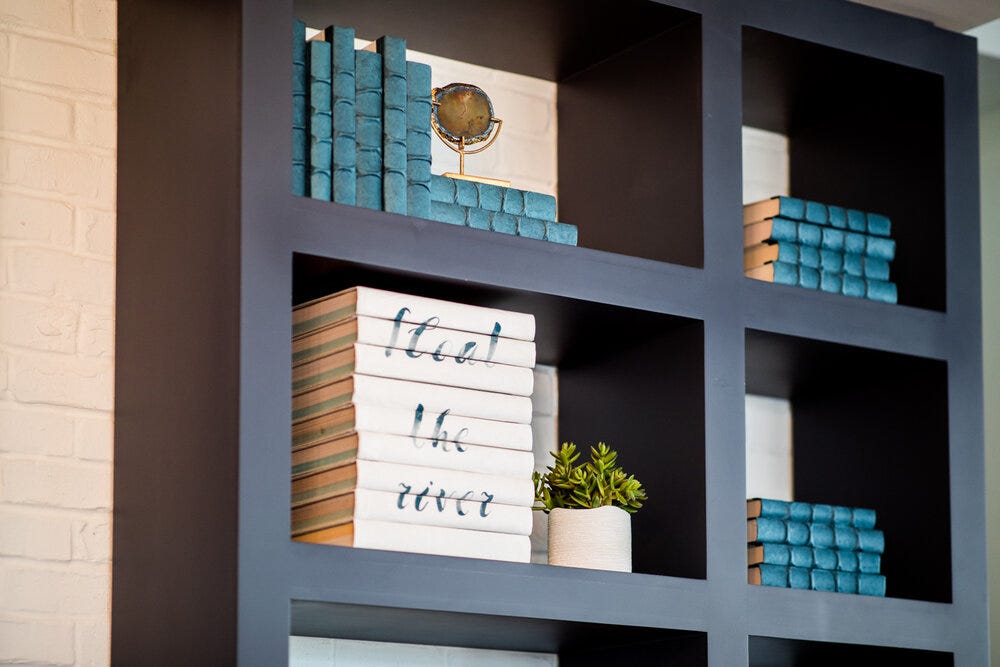 Details from the shelving at Chattahoochee Coffee Co. at the Eddy. Beautiful!