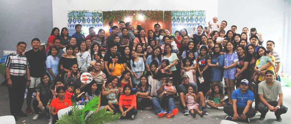 Group shot after Miguel's first birthday celebration Group shot after Miguel's first birthday celebration