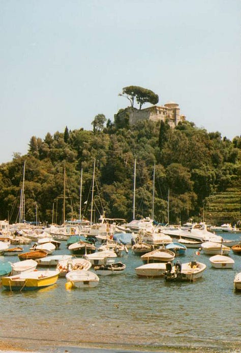 pictures of Castello Brown in Portofino from 1997