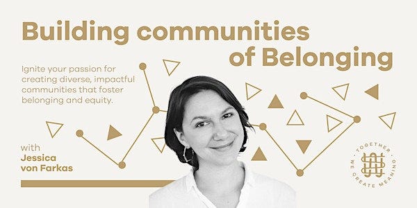 Building Communities of Belonging Building Communities of Belonging