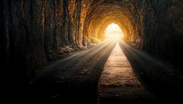 Premium Photo | The light at the end of the tunnel