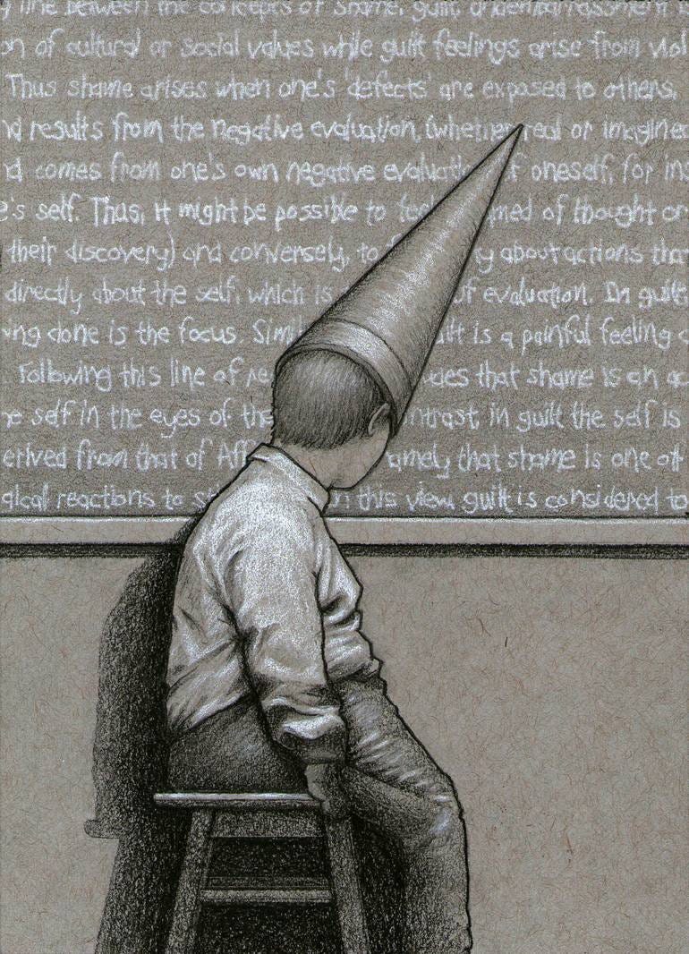 Shame Drawing by George Paul Miller | Saatchi Art