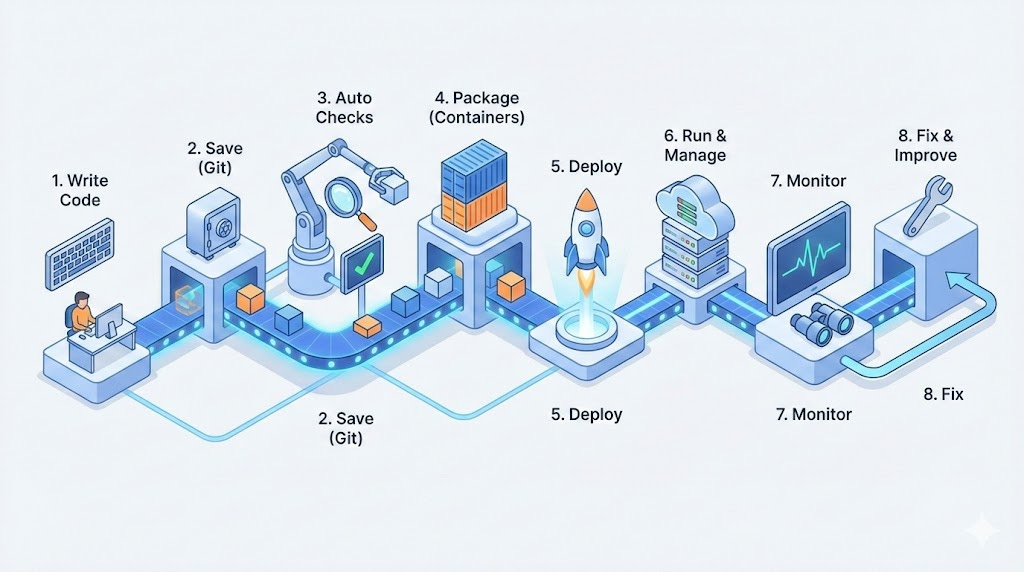 DevOps Explained in Simple Words (A Complete Beginner Guide)