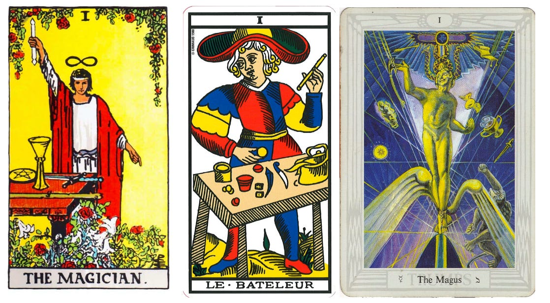 The Magician (Tarot Triptych) - Tetragrammaton