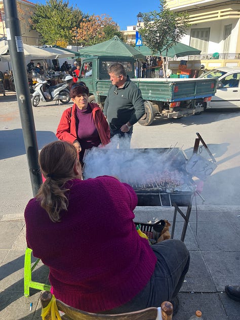 On Saturday, there’s Open Bazaar where you can pick up fresh fruits, cheese, olives, and herbs, plus nice souvlaki stands, or simply for a stroll to experience the chaotic, uplifting market energy.