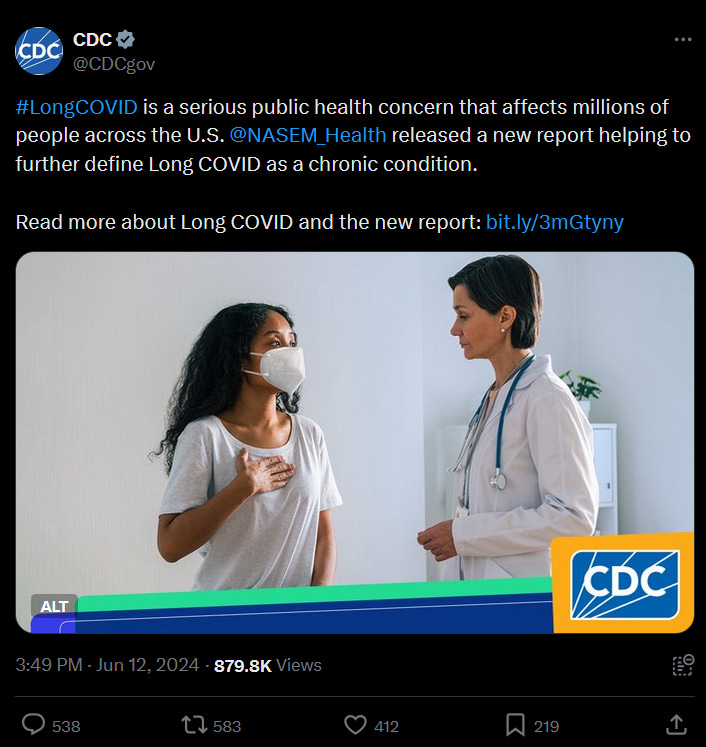 CDC photoshopped an image of a woman wearing an upside down KN95 mask. The doctor isn't wearing one.