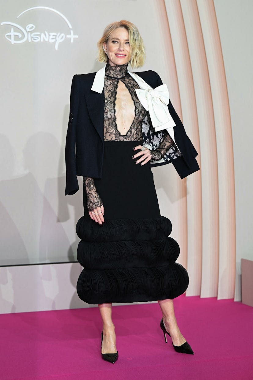 Naomi Watts Frees the Nipple in Cut-Out Lace Top at 'All's Fair' Premiere