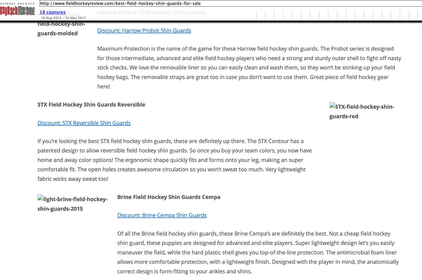 Broken affiliate product images in the articles