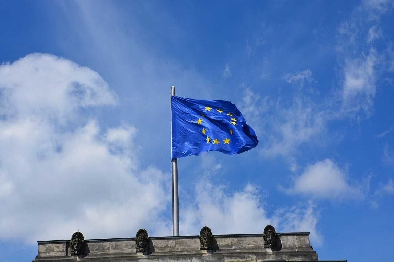 European flag for upcoming EU elections European flag for upcoming EU elections