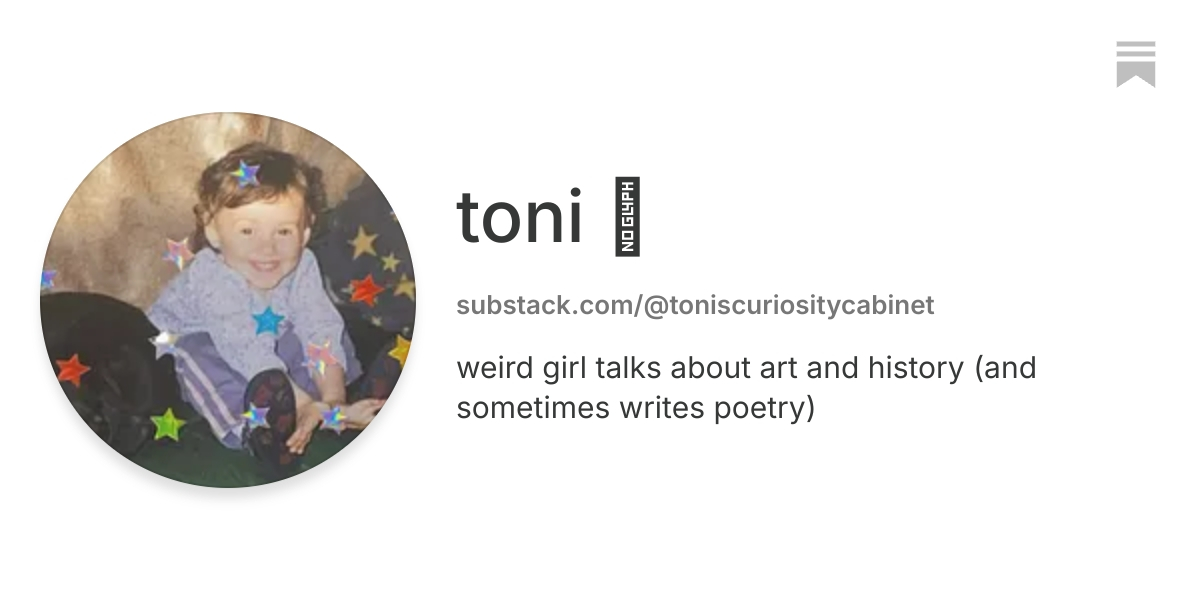 toni ꩜ | Substack