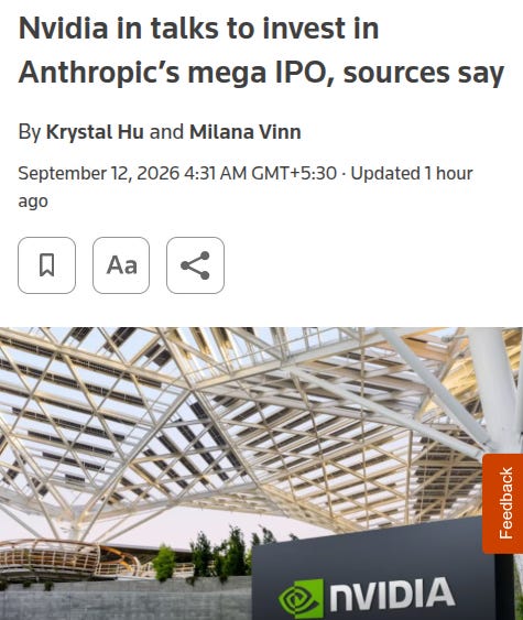 Nvidia will bis zu 10 Milliarden Dollar in Anthropics Börsengang stecken Nvidia will bis zu 10 Milliarden Dollar in Anthropics Börsengang stecken