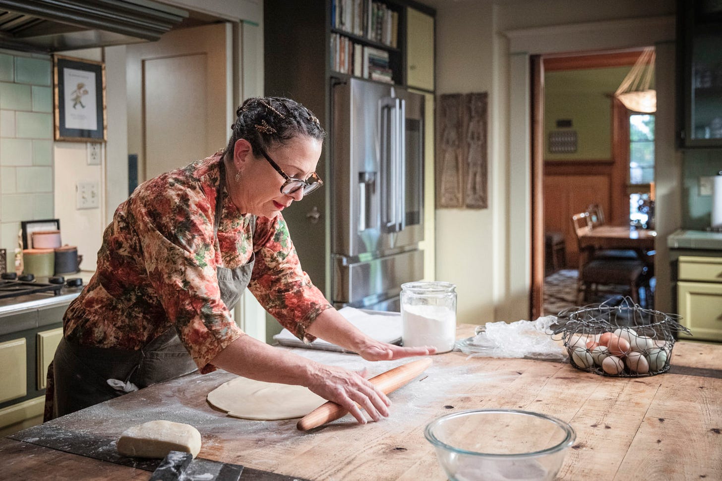 Chef Nacny Silverton teaches her online cooking class - IN PURSUIT OF DELICIOUS