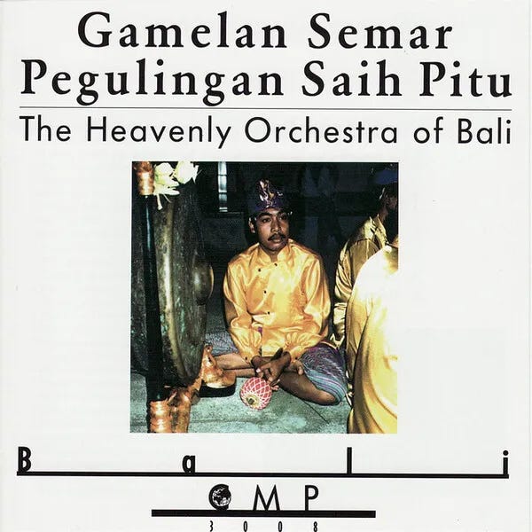 Cover art for The Heavenly Orchestra of Bali by Gamelan Semar Pegulingan Saih Pitu