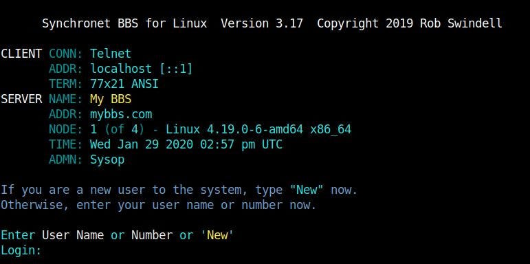 How to: Set up your own BBS Server on Linux