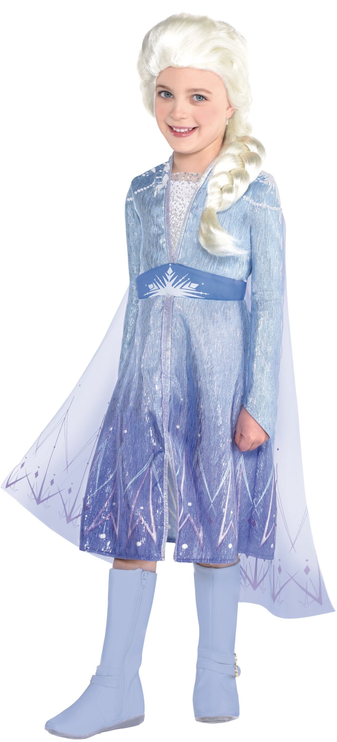 Toddler &amp; Kids' Disney Frozen 2 Elsa Blue Snow Queen Dress ...
