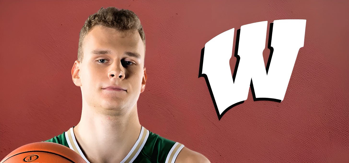 Wisconsin Badgers basketball team lands Lithuanian big Aleksas Bieliauskas