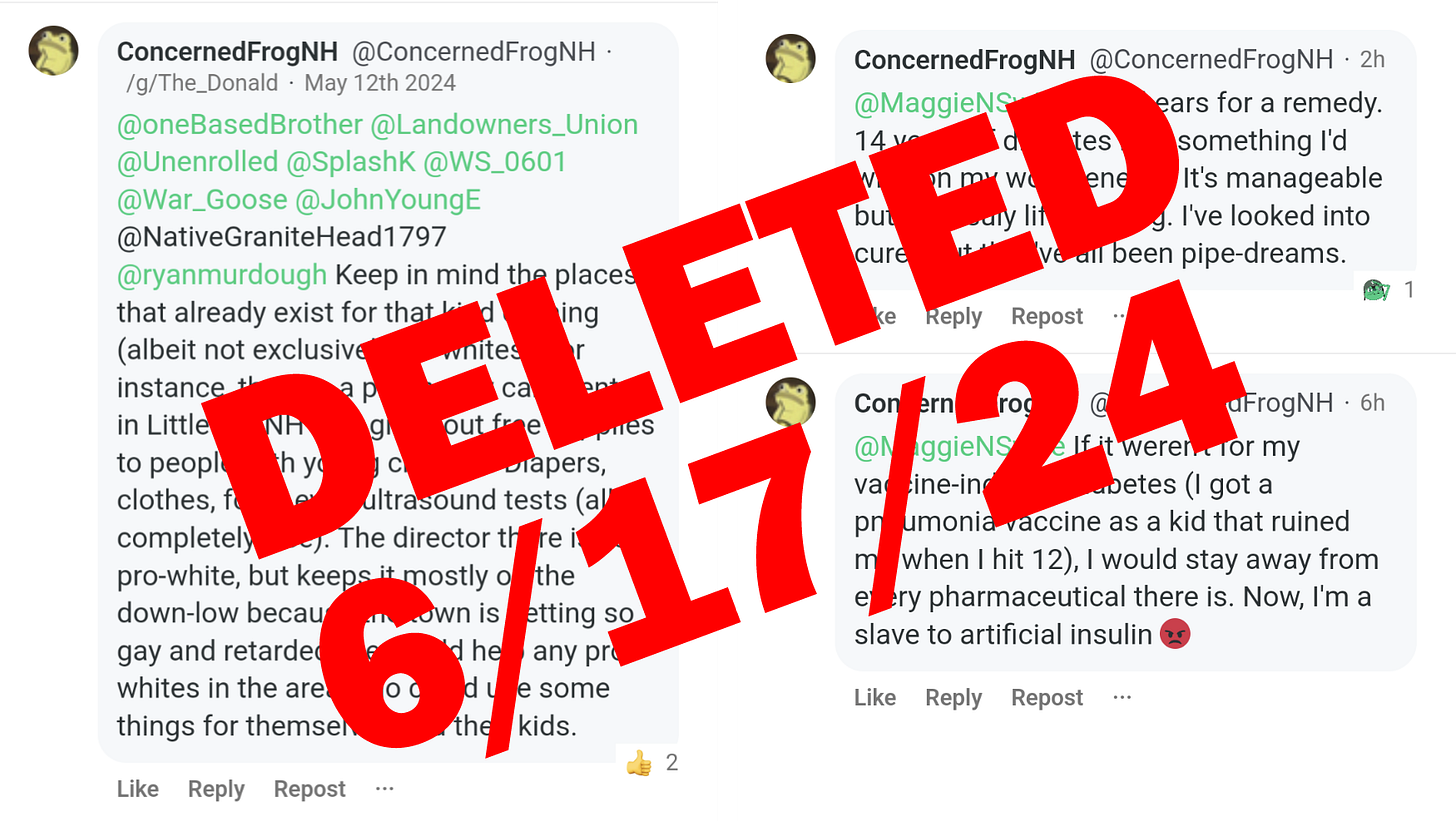 Two deleted emails