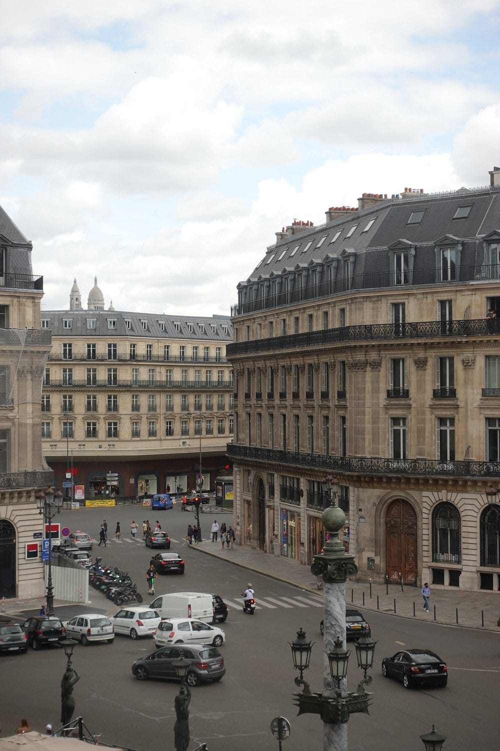Views of Sacre Coeur on the Hills of Montmartre from Palais Garnier Views of Sacre Coeur on the Hills of Montmartre from Palais Garnier