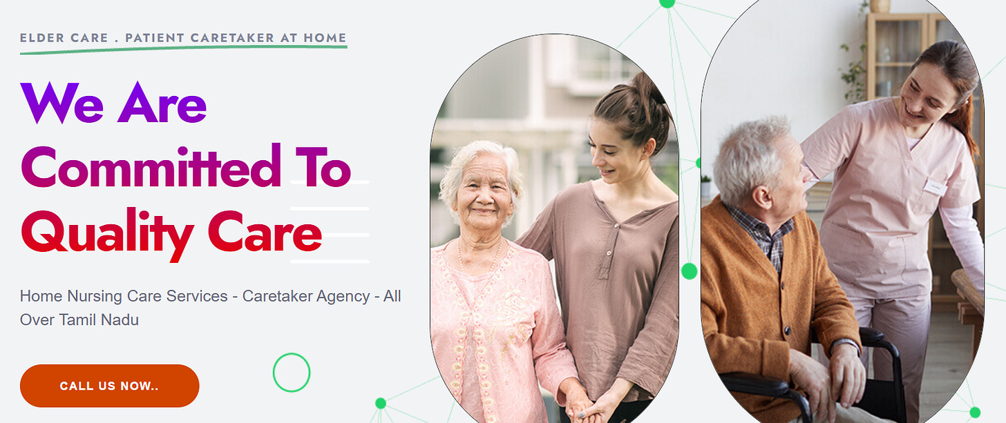 Elder care services, child carfe, patient care - HAPPY HOMECARES