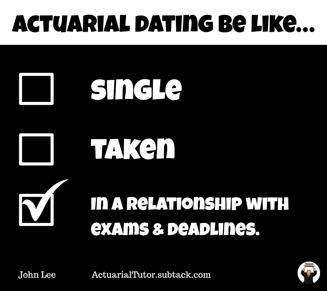 Actuarial dating be like...