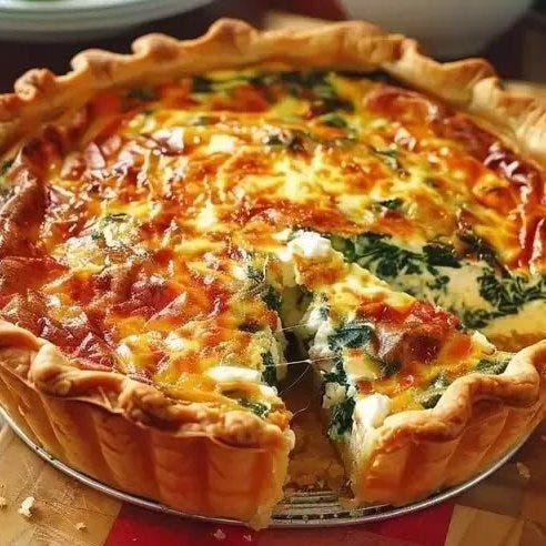 Savory Ricotta and Spinach Quiche with A Flaky Crust A Brunch Essential