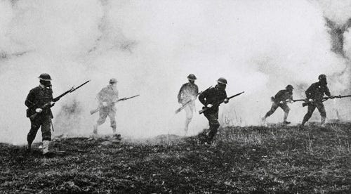 Masked Soldiers Charge