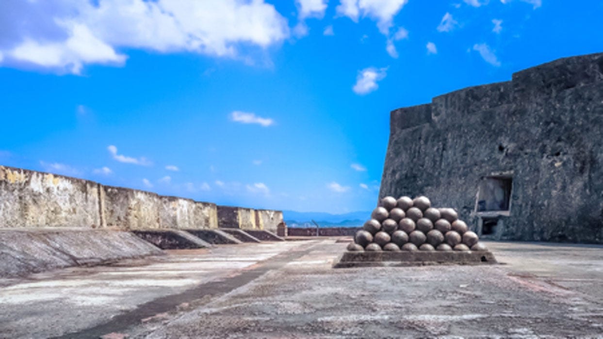 Stockpile at Castillo San Cristóbal         