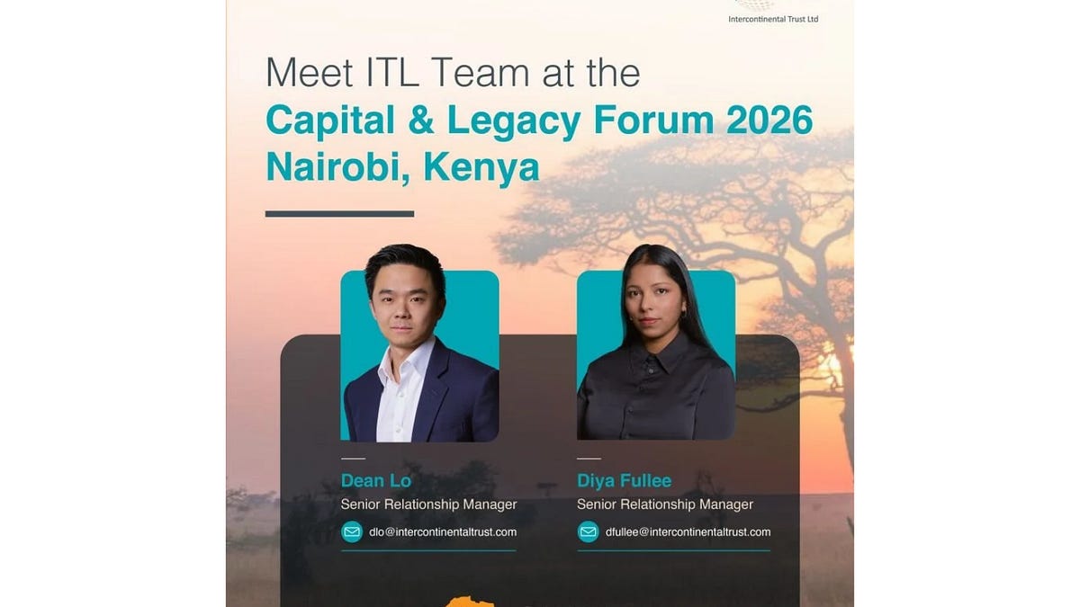 Meet the ITL team at the Capital & Legacy Forum 2026 in Nairobi, Kenya