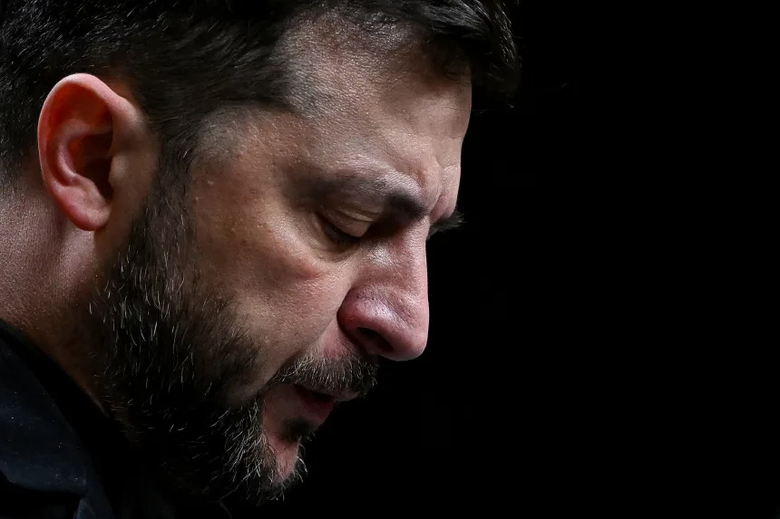 Ukraine's President Volodymyr Zelensky is facing a corruption scandal at home. - Ozan Kose/AFP/Getty Images Ukraine's President Volodymyr Zelensky is facing a corruption scandal at home. - Ozan Kose/AFP/Getty Images