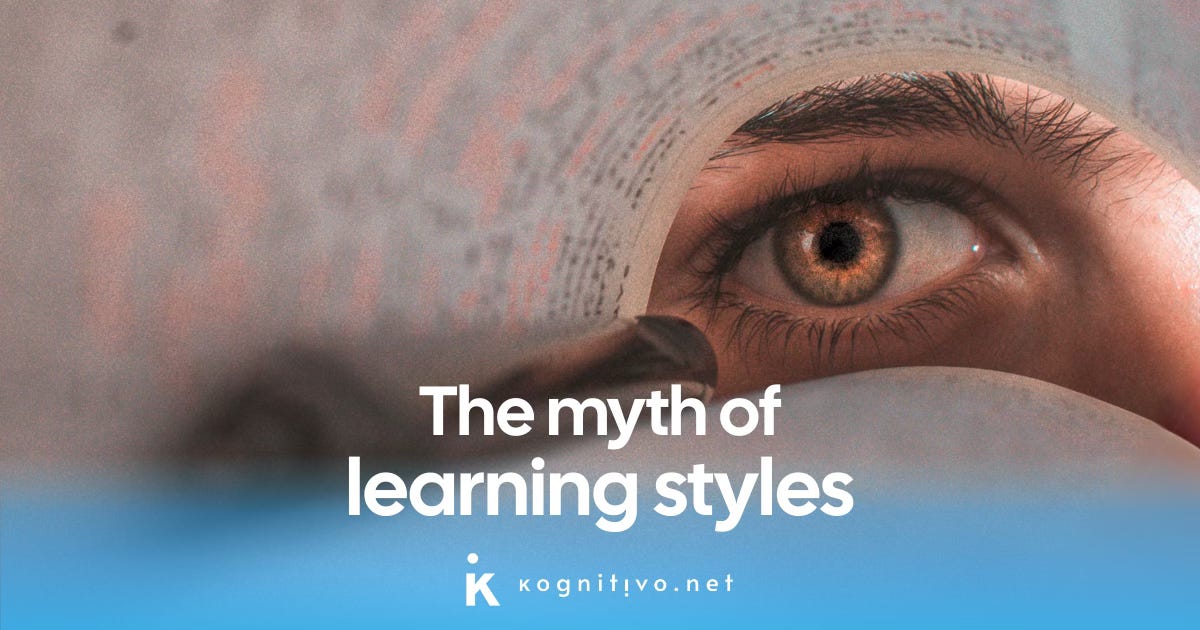 Visual banner representing the idea of visual learning as an example of the myth of learning styles.