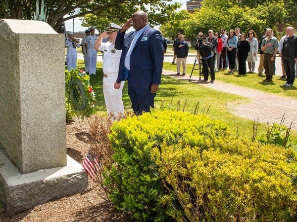 Memorial Day ceremony honors the sacrifices of 34 employees who died in the line of duty at NUWC Division Newport